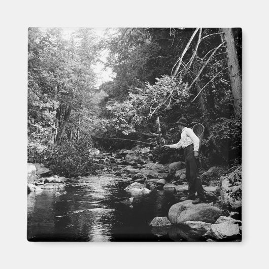 アディロンダックフライ釣り マグネット (正面)