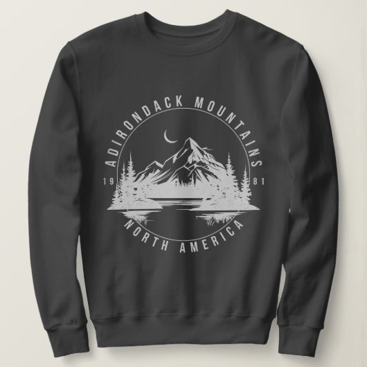 アディロンダックマウンテンレトロヴィンテージ1981 スウェットシャツ (デザイン正面)