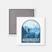 アディロンダックマウンテン登山ハイキングマウンテンエアダルト マグネット (正面/裏面)