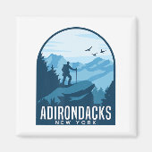 アディロンダックマウンテン登山ハイキングマウンテンエアダルト マグネット (正面)