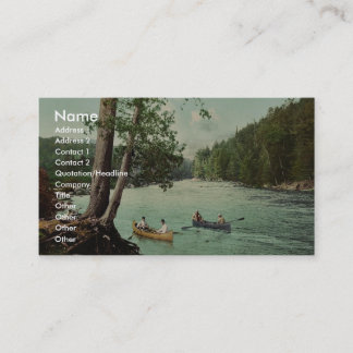 アディロンダック山地の流れのクラシックPhotochrom 名刺