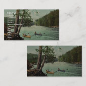 アディロンダック山地の流れのクラシックPhotochrom 名刺 (正面/裏面)