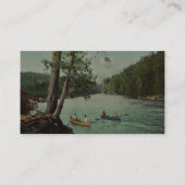 アディロンダック山地の流れのクラシックPhotochrom 名刺 (裏面)