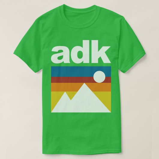 アディロンダック山脈 ADK Tシャツ (デザイン正面)