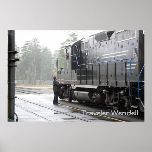 アディロンダック風光明媚な鉄道千原駅 ポスター (正面)