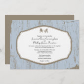 アディロンダッ素朴クチェ結婚アズ 招待状 (正面/裏面)