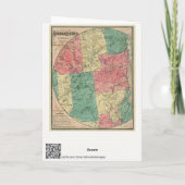 アディロンドダック原野のストダールの地図， 1883 カード (裏面)