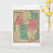 アディロンドダック原野のストダールの地図， 1883 カード (黄色い花)