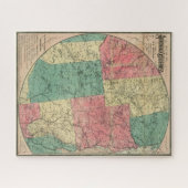 アディロンドダック原野のストダールの地図, 1883 ジグソーパズル (横)