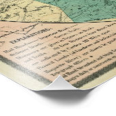 アディロンドダック原野のストダールの地図， 1883 フォトプリント            (角)