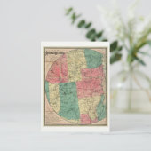 アディロンドダック原野のストダールの地図, 1883 ポストカード (スタンド正面)