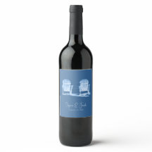 アディロンドックビーチチェアアズールブルー結婚ホワイト