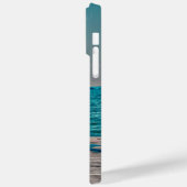 アディロンドックビーチチェアティール(緑がかった色)ピンクコテージ Case-Mate iPhoneケース (裏面 / 左)