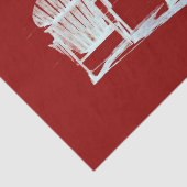 アディロンドックビーチチェアレッドホワイト素朴 薄葉紙 (詳細)