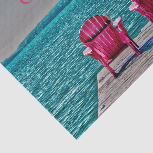 アディロンドックビーチチェア素朴ティール（緑がかった色）楽しむライフ 薄葉紙 (詳細)