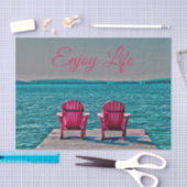 アディロンドックビーチチェア素朴ティール（緑がかった色）楽しむライフ 薄葉紙 (クラフト)