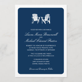 アディロンドック結婚チェア二脚 招待状