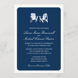 アディロンドック結婚チェア二脚 招待状