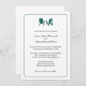 アディロンドック結婚チェア二脚 招待状 (正面/裏面)