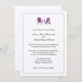 アディロンドック結婚チェア二脚 招待状 (正面/裏面)