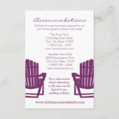 アディロンドバックチェアプラム入り口 エンクロージャーカード (裏面)