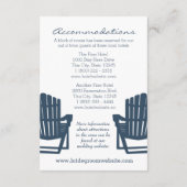 アディロンドバックチェアーズネイビーブルーインディナーリー エンクロージャーカード (裏面)