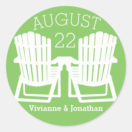 アディロンドバックチェア ラウンドシール (正面)