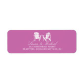 アディロンドバックチェア |差出人住所 ラベル (正面)