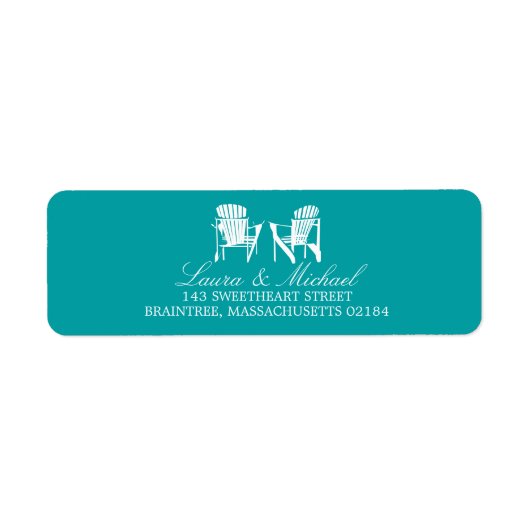 アディロンドバックチェア |差出人住所 ラベル (正面)
