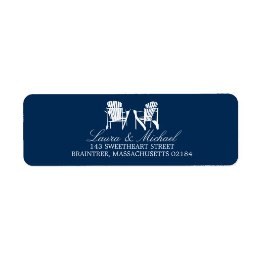 アディロンドバックチェア |差出人住所 ラベル (正面)