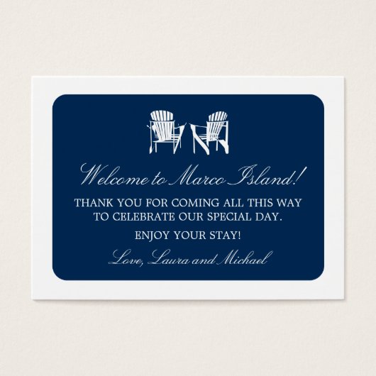 アディロンドバックチェア |結婚式の引き出物ラベル (正面)