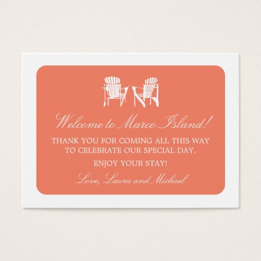 アディロンドバックチェア |結婚式の引き出物ラベル (正面)