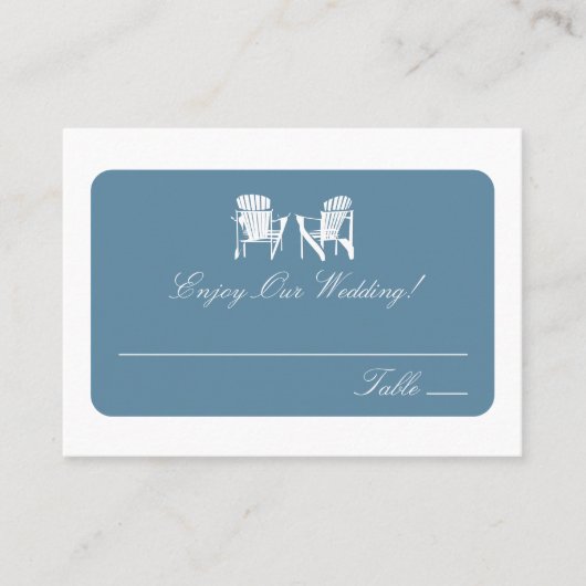 アディロンドバックチェア |護衛カード プレイスカード (正面)