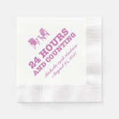 アディロンドバックチェア | 24時間および棚卸 縁ありカクテルナプキン (正面)