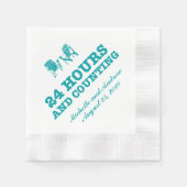 アディロンドバックチェア | 24時間および棚卸 縁ありカクテルナプキン (正面)