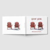 アディロンドバックブラウンビーチチェアリタイアメントパーティー ゲストブック (全面)