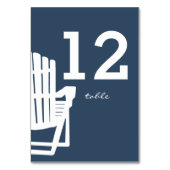 アディロンドバック椅子のテーブル番号札 テーブルナンバー (裏面)