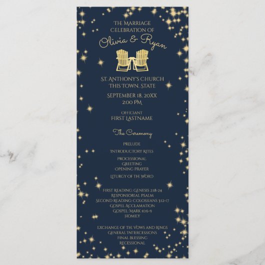 アディロンドラックチェアとスターリースカイ海軍ブルー プログラム (正面)