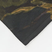 アディロンドラック山脈のヴィンテージ旅行ポスター フリースブランケット (角)