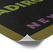 アディロンドラック山脈のヴィンテージ旅行ポスター ポスター (角)