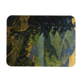 アディロンドラック山脈のヴィンテージ旅行ポスター マグネット (横)