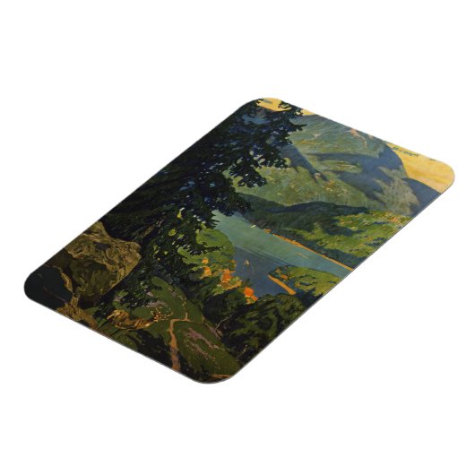 アディロンドラック山脈のヴィンテージ旅行ポスター マグネット (左側)