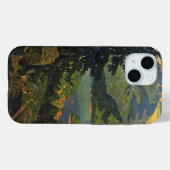 アディロンドラック山脈のヴィンテージ旅行ポスター Case-Mate iPhoneケース (裏面 (横))