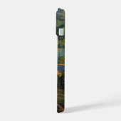 アディロンドラック山脈のヴィンテージ旅行ポスター iPhone 15ケース (左側面)