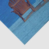 アディロ素朴ンドバックブラウンビーチチェアーズブルー海 薄葉紙 (詳細)