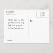 アディロ素朴ンドバックマウンテンレイク日付を保存 案内ポストカード (裏面)