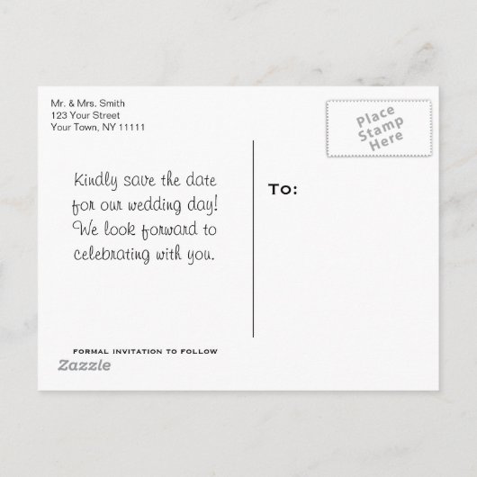 アディロ素朴ンドバックマウンテンレイク日付を保存 案内ポストカード (裏面)