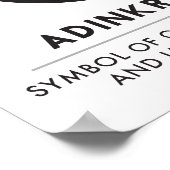 アディンクラーネ |偉大さ、キャラクター、リーダーシップ ポスター (角)