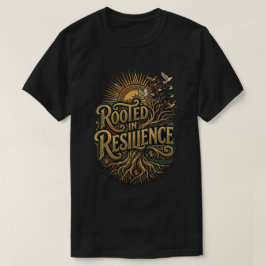 アディンクラ模様のレジリエンスに根ざしたジューンティーンスデー Tシャツ