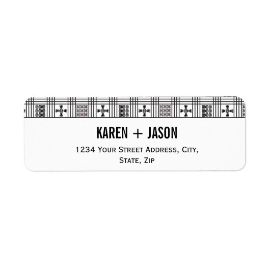 アディンクラ西アフリカの織物 ラベル (正面)